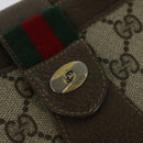 GUCCI GG Supreme Web Sherry Line Shoulder Bag PVC Beige 904 02 029 Auth EC437-9