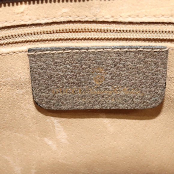 GUCCI GG Supreme Web Sherry Line Shoulder Bag PVC Beige 904 02 029 Auth EC437