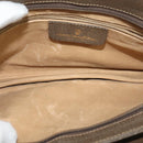 GUCCI GG Supreme Web Sherry Line Shoulder Bag PVC Beige 904 02 029 Auth EC437-16