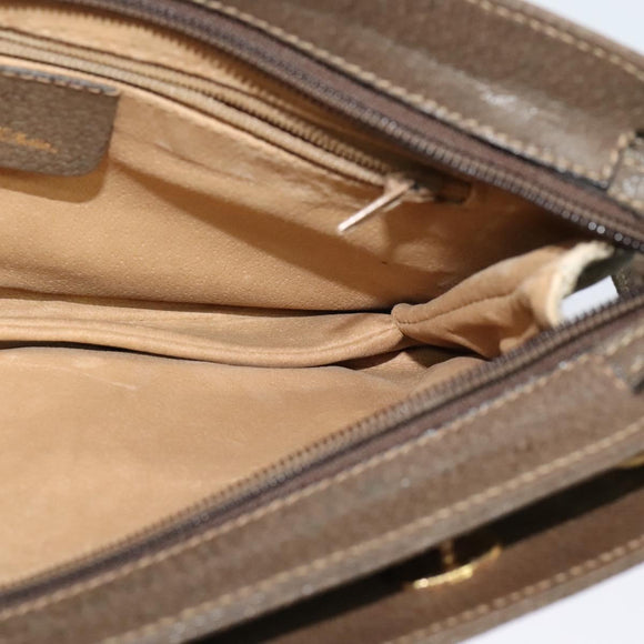 GUCCI GG Supreme Web Sherry Line Shoulder Bag PVC Beige 904 02 029 Auth EC437