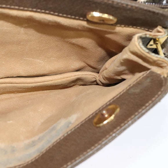 GUCCI GG Supreme Web Sherry Line Shoulder Bag PVC Beige 904 02 029 Auth EC437