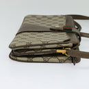 GUCCI GG Supreme Web Sherry Line Shoulder Bag PVC Beige 904 02 029 Auth EC437-5