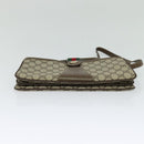 GUCCI GG Supreme Web Sherry Line Shoulder Bag PVC Beige 904 02 029 Auth EC437-5