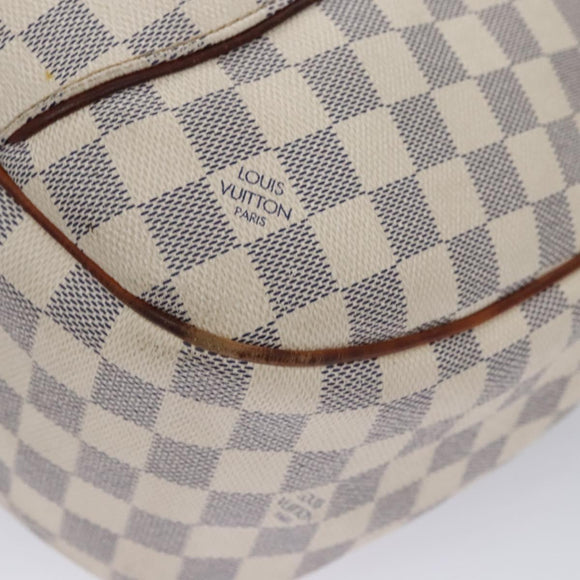 LOUIS VUITTON Damier Azur Galliera PM Shoulder Bag N55215 LV Auth EC449