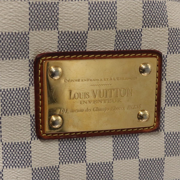 LOUIS VUITTON Damier Azur Galliera PM Shoulder Bag N55215 LV Auth EC449