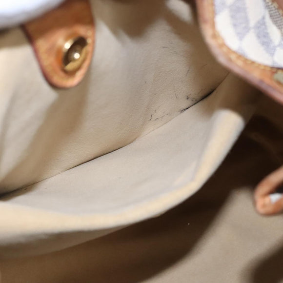 LOUIS VUITTON Damier Azur Galliera PM Shoulder Bag N55215 LV Auth EC449