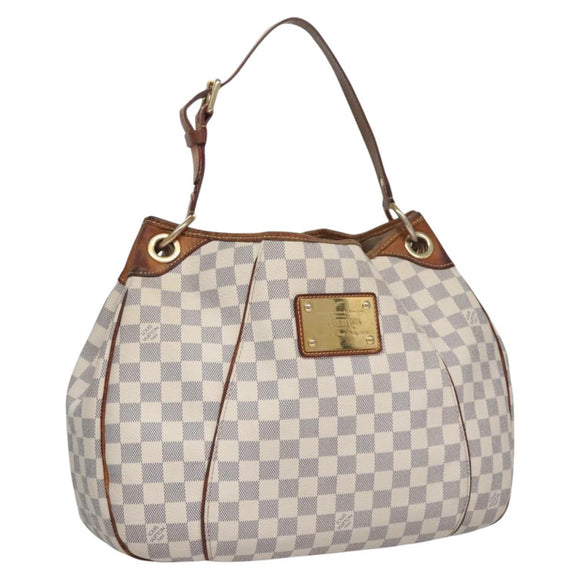 LOUIS VUITTON Damier Azur Galliera PM Shoulder Bag N55215 LV Auth EC449