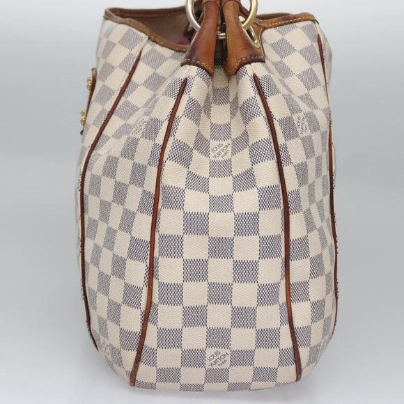 LOUIS VUITTON Damier Azur Galliera PM Shoulder Bag N55215 LV Auth EC449