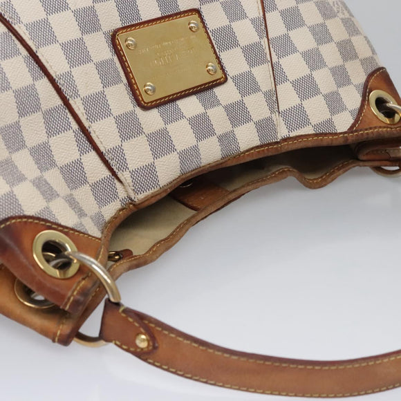 LOUIS VUITTON Damier Azur Galliera PM Shoulder Bag N55215 LV Auth EC449