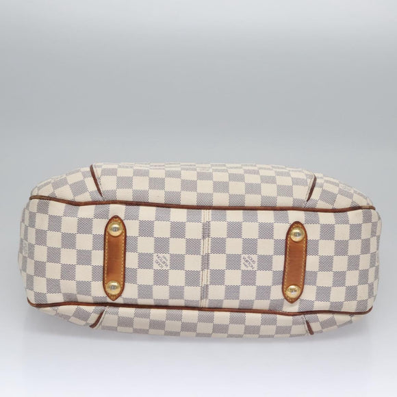 LOUIS VUITTON Damier Azur Galliera PM Shoulder Bag N55215 LV Auth EC449