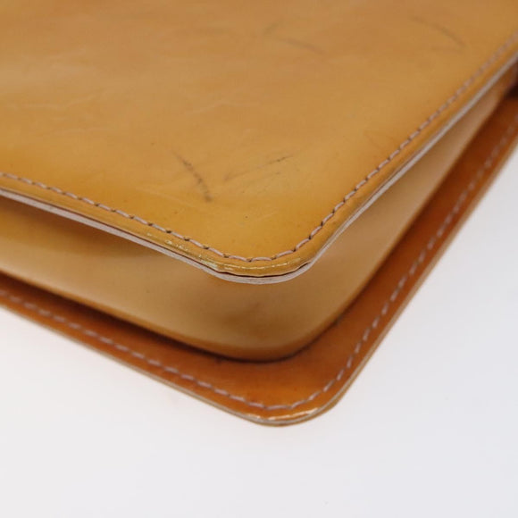 LOUIS VUITTON Vernis Lexington Pouch Marshmallow Pink M91057 LV Auth EC455