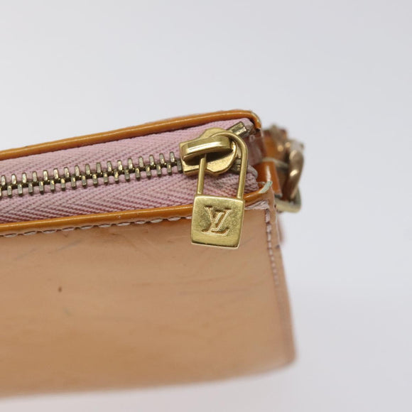 LOUIS VUITTON Vernis Lexington Pouch Marshmallow Pink M91057 LV Auth EC455