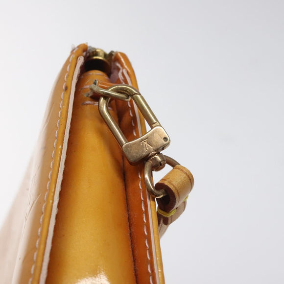 LOUIS VUITTON Vernis Lexington Pouch Marshmallow Pink M91057 LV Auth EC455