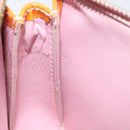 LOUIS VUITTON Vernis Lexington Pouch Marshmallow Pink M91057 LV Auth EC455-12