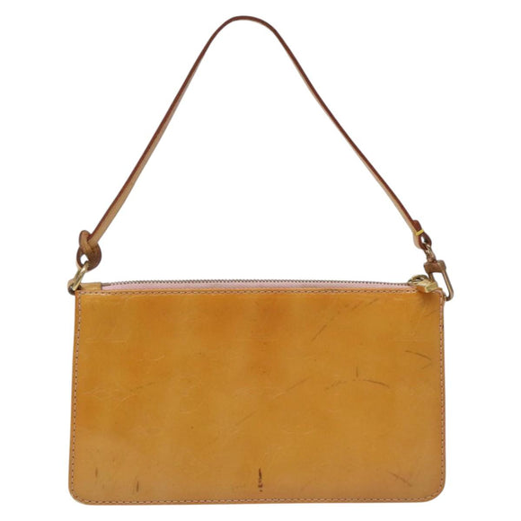 LOUIS VUITTON Vernis Lexington Pouch Marshmallow Pink M91057 LV Auth EC455