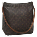 LOUIS VUITTON Monogram Looping GM Shoulder Bag M51145 LV Auth EC458-1