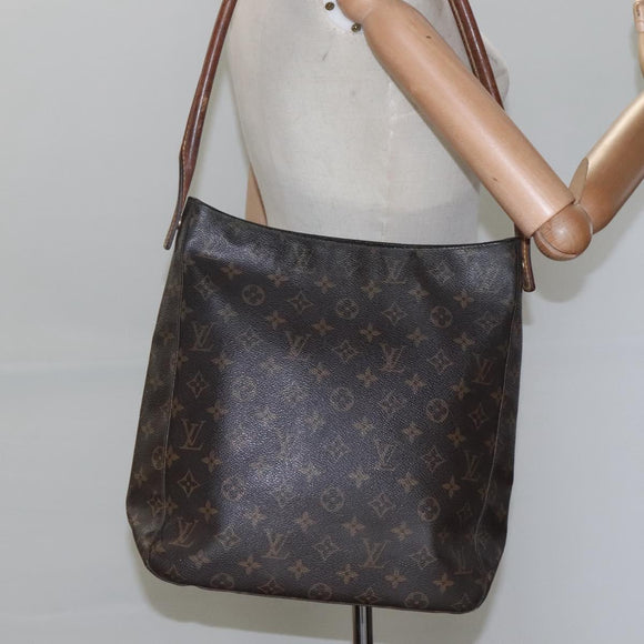 LOUIS VUITTON Monogram Looping GM Shoulder Bag M51145 LV Auth EC458
