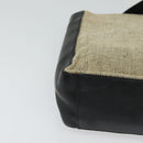 PRADA Hand Bag Canvas 2way Beige Auth EC469-10