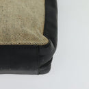 PRADA Hand Bag Canvas 2way Beige Auth EC469-11