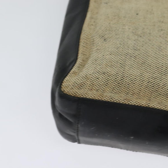 PRADA Hand Bag Canvas 2way Beige Auth EC469