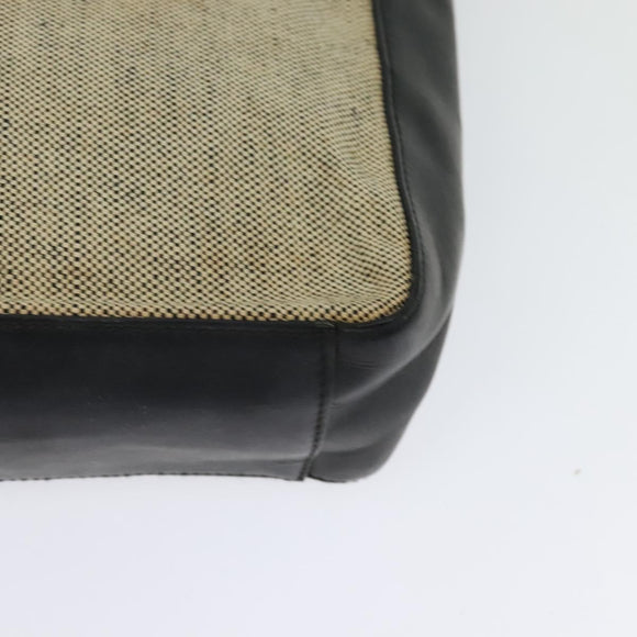 PRADA Hand Bag Canvas 2way Beige Auth EC469