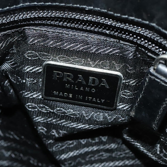 PRADA Hand Bag Canvas 2way Beige Auth EC469