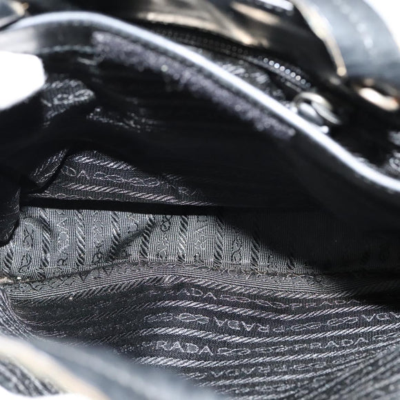 PRADA Hand Bag Canvas 2way Beige Auth EC469