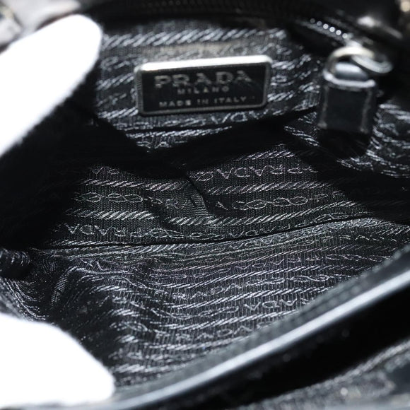 PRADA Hand Bag Canvas 2way Beige Auth EC469