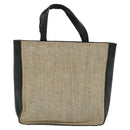 PRADA Hand Bag Canvas 2way Beige Auth EC469-2