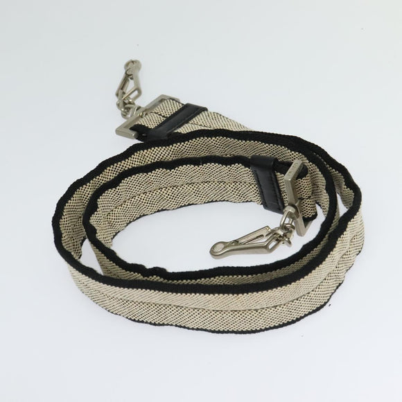 PRADA Hand Bag Canvas 2way Beige Auth EC469