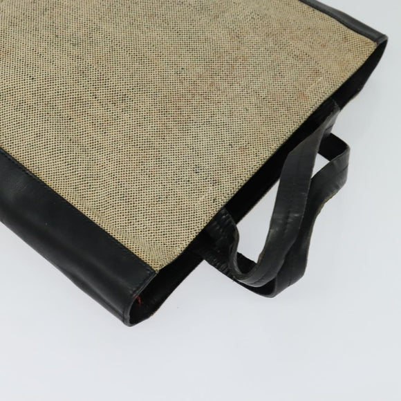 PRADA Hand Bag Canvas 2way Beige Auth EC469