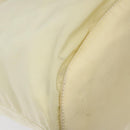 PRADA Hand Bag Nylon Cream Silver Auth EC470-16
