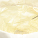 PRADA Hand Bag Nylon Cream Silver Auth EC470-19