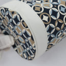 CELINE Shoulder Bag Canvas Blue Beige white Auth EC472V-17