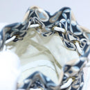 CELINE Shoulder Bag Canvas Blue Beige white Auth EC472V-19