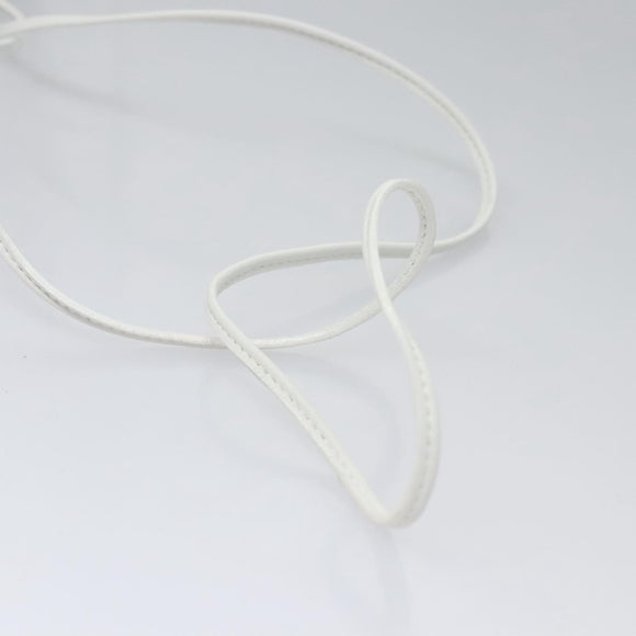 CELINE Shoulder Bag Canvas Blue Beige white Auth EC472V