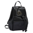 CELINE Backpack Leather Black Gold Auth EC484-1