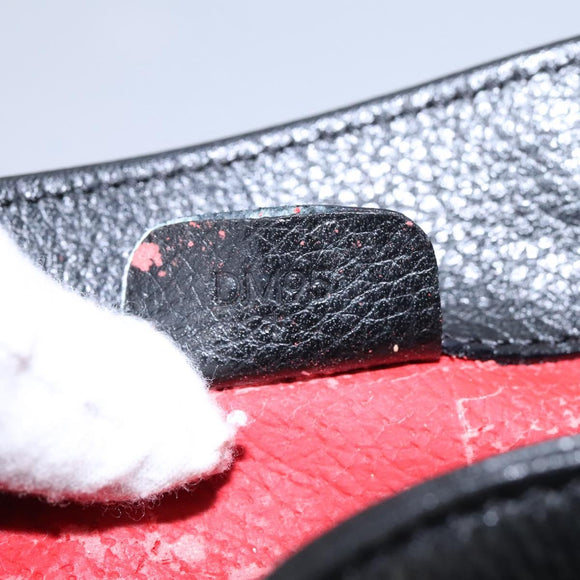 CELINE Backpack Leather Black Gold Auth EC484