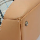 BURBERRY Nova Check Blue Label Hand Bag Canvas Blue Auth EC489-10