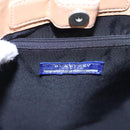 BURBERRY Nova Check Blue Label Hand Bag Canvas Blue Auth EC489-17