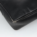 GUCCI Web Sherry Line Shoulder Bag Leather Black Red Green Auth EC493-14