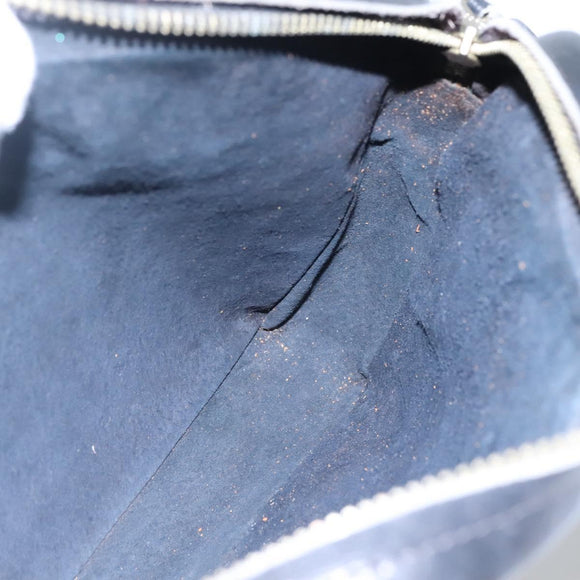 GUCCI Web Sherry Line Shoulder Bag Leather Black Red Green Auth EC493