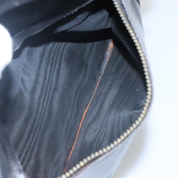 GUCCI Web Sherry Line Shoulder Bag Leather Black Red Green Auth EC493