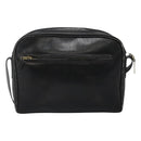 GUCCI Web Sherry Line Shoulder Bag Leather Black Red Green Auth EC493-3