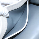 Christian Dior Honeycomb Canvas Chain Shoulder Bag PVC Leather White Auth EC494-19