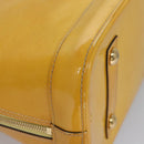 LOUIS VUITTON Monogram Vernis Alma PM Hand Bag Citrin M90101 LV Auth EC497-14