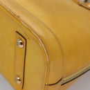 LOUIS VUITTON Monogram Vernis Alma PM Hand Bag Citrin M90101 LV Auth EC497-9