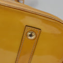 LOUIS VUITTON Monogram Vernis Alma PM Hand Bag Citrin M90101 LV Auth EC497-17