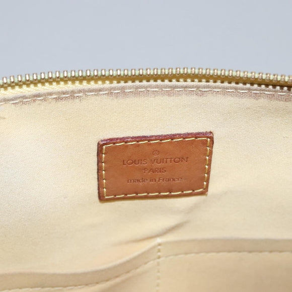 LOUIS VUITTON Monogram Vernis Alma PM Hand Bag Citrin M90101 LV Auth EC497