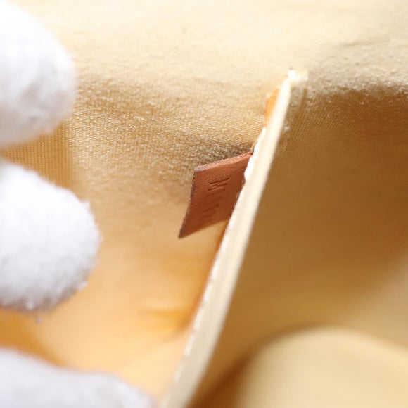 LOUIS VUITTON Monogram Vernis Alma PM Hand Bag Citrin M90101 LV Auth EC497